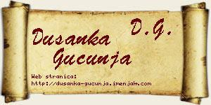Dušanka Gucunja vizit kartica